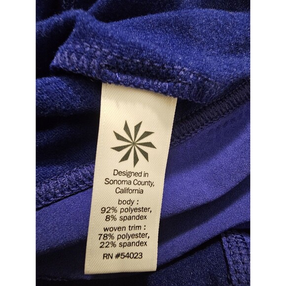 Athleta Plush Tech Hoodie 3.0 Sapphire Blue Size XS Hoodie Workout Top Kangaroo - Picture 9 of 10